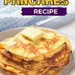 Text at the top reads "2-Ingredient Pancakes Recipe."