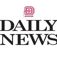A logo containing the words "Daily News" in bold, serif font with a red abstract symbol above the text, subtly hinting at quick prep recipes for your fast-paced life.