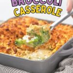 Text reads "Quick & Tasty Broccoli Casserole" and "quickpreprecipes.com".