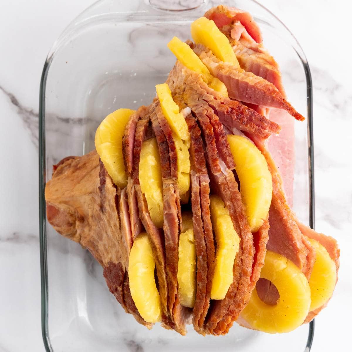 Easy Brown Sugar Pineapple Ham in Oven